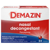 Demazin Nasal Decongestant 24 Tablets
